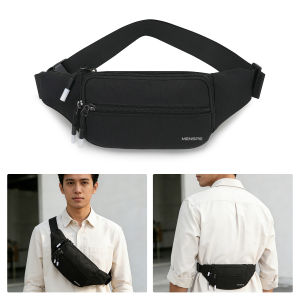 MENSPE Sports Chest Bag Waist Bag Crossbody Chest Bag  Multi-Functional Fitness Bag Small Waist Pouch Waterproof Wear-Resistant Waist Bag with Adjustable Strap for Workout Running