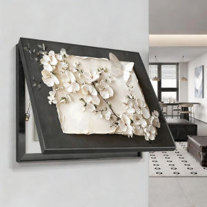 BAOGEYU | Modern Minimalist Concealing Electric Box Decorative Painting Floral Wall Art