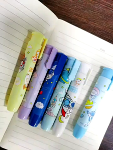 (2 pcs) Penghapus Bentuk Pensil Motif Karakter Lucu Sanrio Cinnamorol Kuromi Melody Pompompurin / Mechanical Eraser