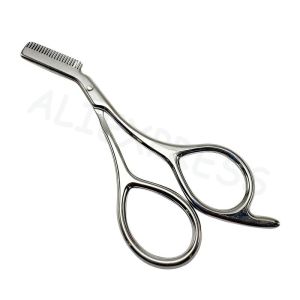 EELHOE | Bộ Kéo Và Lược Tỉa Lông Mày Hai Trong Một Bằng Thép Không Gỉ Dụng Cụ Tạo Kiểu Chi Tiết Lý Tưởng Cho Gia Đình Và Các Tiệm Làm Đẹp