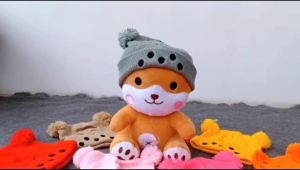Topi Rajut Bayi Bordir Cewe - Cowo Lucu Motif Boba( 6 Bulan - 3 Tahun)