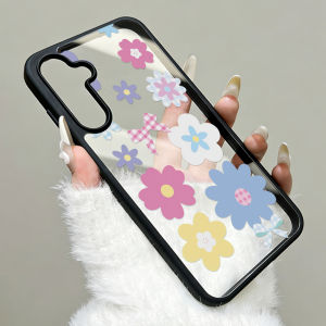 Silicone Flower Phone Case For Samsung A56 5G Funda A17 A16 A55 A54 A15 A36 A35 A26 A25 A07 A06 A05s A05 A12 A13 A14 A34 Cover