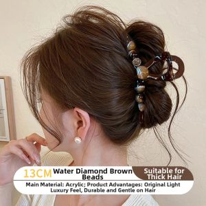 NING ZHOU | Floral Bow Large Capacity Hair Clip