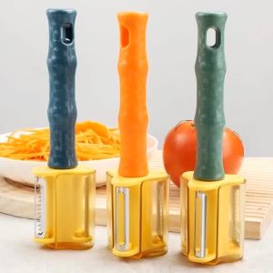 New 3-in-1 Multifunctional Kitchen Peeler with Safety Cover Stainless Steel Blade Kitchen Fruit & Vegetable Tool