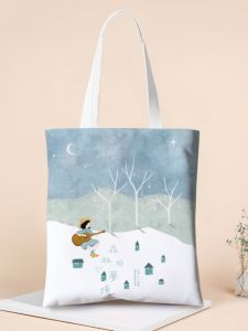 กระเป๋าผ้าใบทรงสี่เหลี่ยมเรียบง่ายสไตล์ญี่ปุ่นสำหรับผู้หญิง กระเป๋าผ้าใบแบบมีซิปสำหรับนักเรียน กระเป๋าถือแบบลำลอง กระเป๋าสะพายไหล่ข้างเดียว