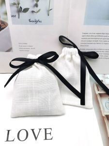 New Product Cotton and Linen Sack Perfume Bag Small Cloth Bag Drawstring Bundle Buggy Bag Jewelly Packaging Breathable Mosquito-Repellent Incense Sachet