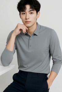 AIRWELL เสื้อยืดคอปกแขนยาวติดแอร์ รุ่น Formal ผ้าIce Silk กันUV ใส่สบาย แห้งไว ไม่ต้องรีด เย็นกว่าถึง-8 ํc