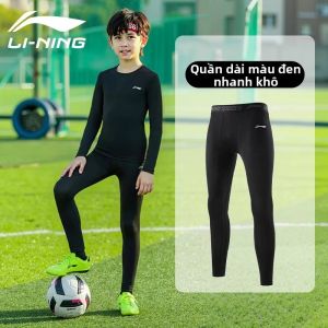 Li-Ning | Đồ Tập Bóng Đá Cho Trẻ Em Áo Dài Tay Ôm Thân Nhanh Khô