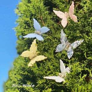 Emijay Fairy ผีเสื้อผม Claw ครึ่งสูงต่ํา Bun อุปกรณ์เสริมผม Medium Shark คลิป Fairy บรรยากาศตกแต่งผม