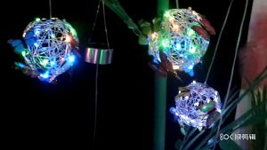 Butterfly Led Solar Light Outdoor Garden Decoration Light Butterflies Ball Wind Chimes Lighting Hanging Lamp Light Pelita RAYA Lampu 2023 New Design
