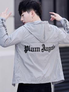 Áo Khoác Chống Nắng Nam Mùa Hè Mỏng Thoáng Khí Thời Trang Phong Cách Hàn Quốc Áo Gió Dài Tay Trùm Đầu Thường Ngày Chống Nắng