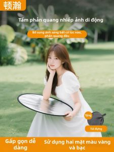 Bảng Đèn Phản Chiếu Chụp Ảnh Gập Được Di Động 60cm