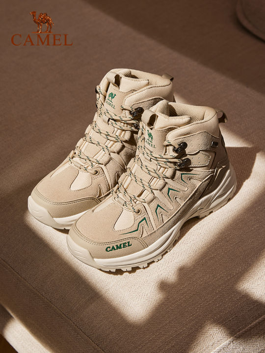 Camel Women water-repellent Hiking Shoes Winter High-top Hiking