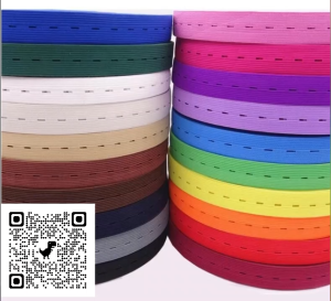 5yards Elastic Bands White Black Colorful Nylon Highes Elastic Webbing With Button Holes DIY Craft Sewing Garment Accessories