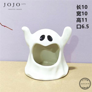 Adorable JOJOS L. PD.life. Halloween Ghost Decorative Candle Holder Aromatherapy Candle Spooky Decoration Home Accessories