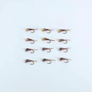 Bimoo 6 Cái # Mồi Câu Giả Kiểu Euro 16 Thanh Thép Mạ Epoxy Đuôi Chim Trĩ Chìm Nhanh Kiểu Ướt Dành Cho Cá Hồi Cá Lòng Tong Cá Vây Xanh.