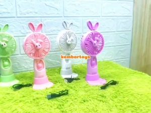 HQ2829 BISA NYALA LAMPU & DICAS! Kipas Genggam LED Kipas Tangan USB Portable Charger Light Aneka Warna