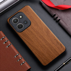 Case for Xiaomi Poco C85 C75 C65 C55 C40 C61 C71 5G funda bamboo wood pattern Leather back cover for poco c85 c75 c40 case capa
