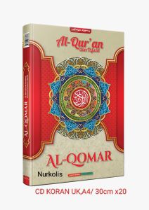 Al Quran al qomar jumbo uk.A4/T. 30 xP.20cm kertas kuning CD koran tipis hardcover cocok buat wakaf dimasjid dan ponpes