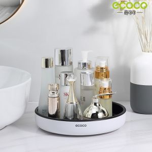 Kệ Xoay Đa Năng 360 Độ ECOCO Kệ Để Đồ Đa Năng Khay Để Gia Vị Mỹ Phẩm Thông Minh Nhựa ABS Cao Cấp