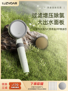 Luzvoar Handheld Shower Head Bathroom Beauty Skin Care Chlorine Removal Filter Adjustable Spray Head Modern ABS Material