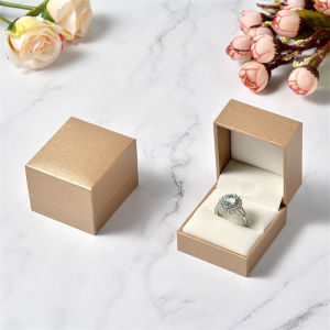 1 Pcs Jewelry Packaging Box Gold Leather Paper Ring Box Bracelet Box Pearl Treasure Box Necklace Jewelry Box