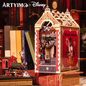 Disney | MU Mickey Bookend 3D Metal Puzzle DIY Assembly Kit Brain Teaser Office Decor Birthday Christmas Halloween Gift Collectible