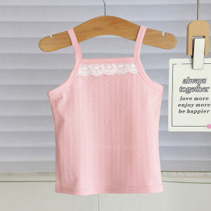 Cute Cartoon Sleeveless Cotton Vest for Girls Children Infants Thin Summer Wear