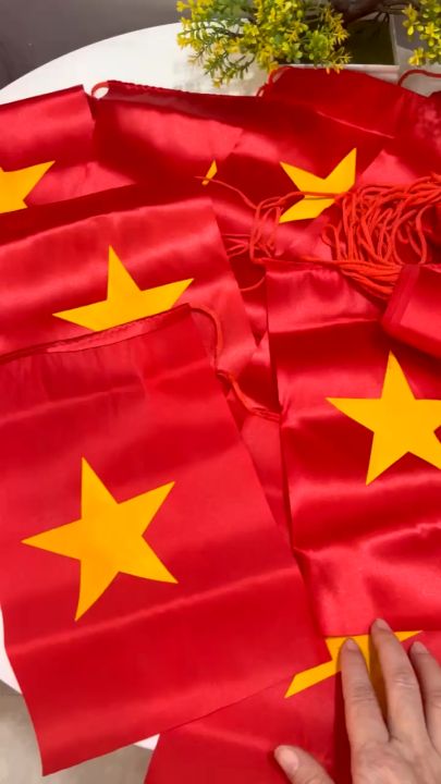 Cuộn cờ dây tổ quốc - Cuộn cờ dây cờ đỏ sao vàng 8-10m dùng để trang ...