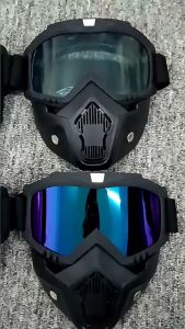 TaffSPORT BOLLFO Kacamata Goggles 100% helm cross trail masker Motor Retro Windproof MT 04