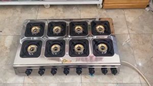 BẾP GAS 8 LÒ REDHOME ĐẦU ĐỐT ĐỒNG CAO CẤP