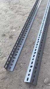 Sắt V lỗ V4 ( 4 x 4cm) dày 1.5ly - Nhiều kích thước .sơn tĩnh điện hàng có cẵn.