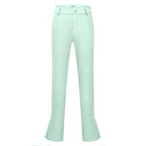TTYGJ | Womens 9/10-Length Flared Slit Golf Pants Quick Drying Slim