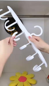 IMP.J109 Hanger 12 Hook Gantungan Dasi Topi Tas Ikat Pinggang Pakaian Dalam