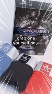 Conquest (3 Pcs) Mens Cooling Microfiber Spandex Mini Underwear for Smooth Everyday Comfort – CQ7376