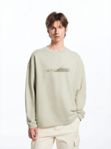 SEASON HIGH | Comfortable 3D Cotton Embroidery Streetwear Sweatshirt for Men