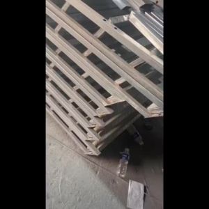 DEKES Warehouse supermarket climbing ladder mobile step steps with wheels thickened guardrail tally removable shelves