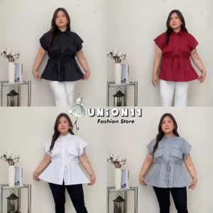 UNION11  -  ATASAN JUMBO XXXL WANITA LD 120 / KEMEJA JUMBO WANITA MUAT BB 80 KG / NEYRA