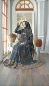 Gamis Syari HAURA Set BY Gallery Syarifah - REALPIC 100%