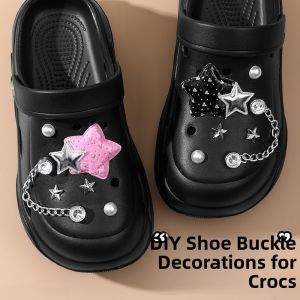 LINGMIAO | Decorative Shoe Accessories for Flip Flops Black Style