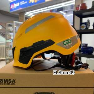Helm MSA V-Gard H1 Safety Helmet Trivent Lokal Fastrack SNI Kuning