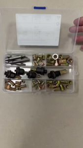 60PCS/BOX Head Rivet Nut Tool M3 M4 M5 M6 M8 Rivnut Kit Carbon Steel Rivnut Set Threaded Rivet Nut Kit Manual Riveter Rivnuts Tool
