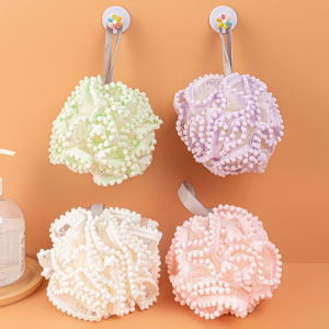 Bông Tắm Mềm Mại Hình Hoa Dễ Thương Tạo Bọt Khăn Tắm Không Bị Rụng Phụ Kiện Phòng Tắm Để Chà Rửa.