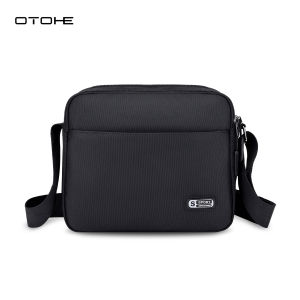 OTOHE Mens Bag Fashion Single-shoulder Bag Horizontal Multi-pocket Messenger Bag Casual Simple Large Capacity Bag Portable Crossbody Bag Shoulder Business Bag
