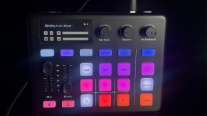 RAYHAYES RJ-F4 Professional Sound Card Audio Interface Mixer for PC Recording Music Home Studio