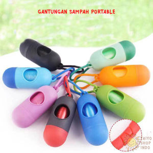 TAIYO Tempat Kantong Plastik Sampah Kapsul Case Mini Dispenser Popok Portable Gantungan Serbaguna