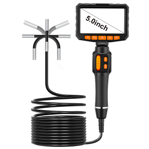 Endoscope with screen 4.3/5-inch Screen Automobile Pipeline Air conditioning Maintenance Probe Take pictures Camera Video HD1080