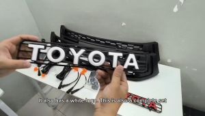 CPO TOYOTA HILUX REVO 2016 GR GRILL WITH LED LIGHT (BLACK/RED)(BLACK/WHITE)