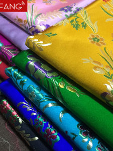 Vải Lụa Thêu Vải Lụa Cho Váy Cờ Dân Tộc Vải Lụa Hoa Phong Cách Trung Hoa Vải Lụa Cho Giày Túi Đệm Vải Lụa Thủ Công DIY