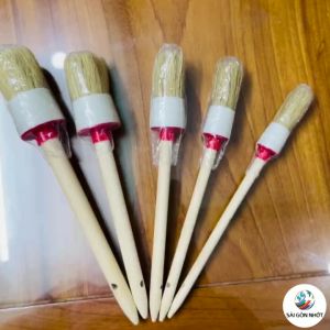 BỘ 5 CỌ RỬA XE LÔNG HEO CÁN GỖ MỀM RỬA XE CHI TIẾT CHUẨN DETAILING